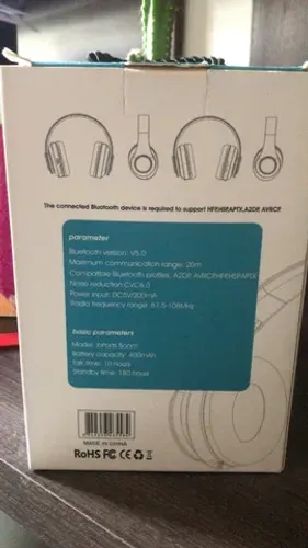Headphone Inpods Boom Led Bluetooth Wireless Micro Sd