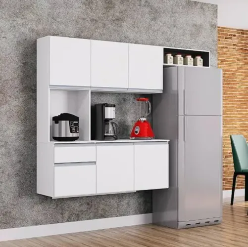 Cozinha Compacta 06 Portas e 01 Gaveta (Nova Direto da fábrica)