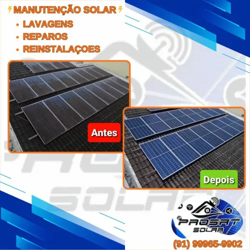 Manutenção de Painéis Solares - Limpeza, Reparo e Reinstalação