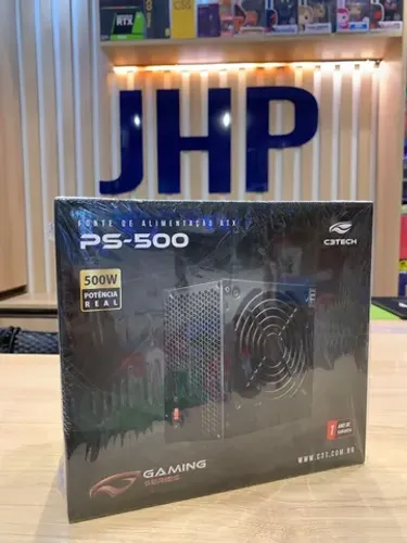 Fonte Atx 500W PS-500BK C3 Tech S/Cabo - Loja Física