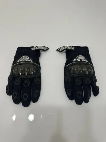 Luva Moto Road Max Pro Tork Trilha Carbono - Usada