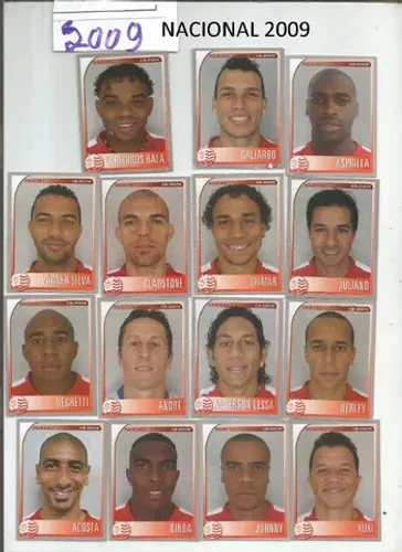 figurinhas  campeonato brasileiro 2009 - santo andre / nacional 
