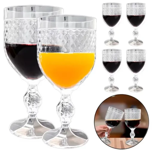 Jogo de Taças de Acrílico 400 ml - 6 Peças