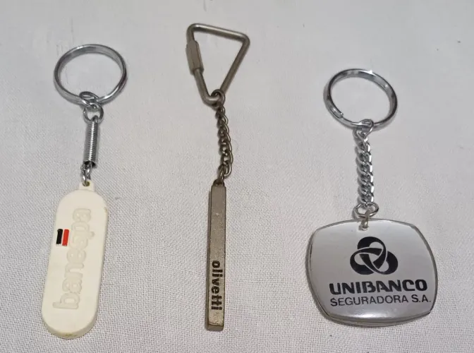 Chaveiros Banespa, Olivetti e Unibanco