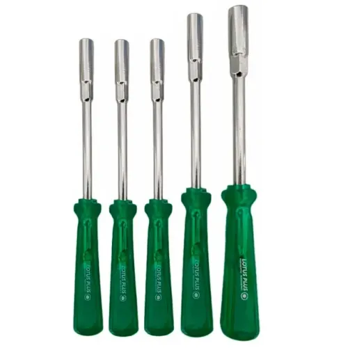 Jogo de Chave Canhão Polegada 3/16'' 7/32'' 1/4'' 5/16'' 7/16'' 20/5'' 5 Peças Lotus 1438