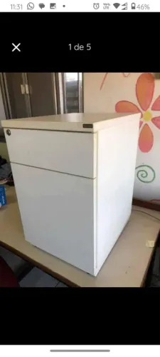 Gaveteiro fico e volante para escritório ou casa organizador 