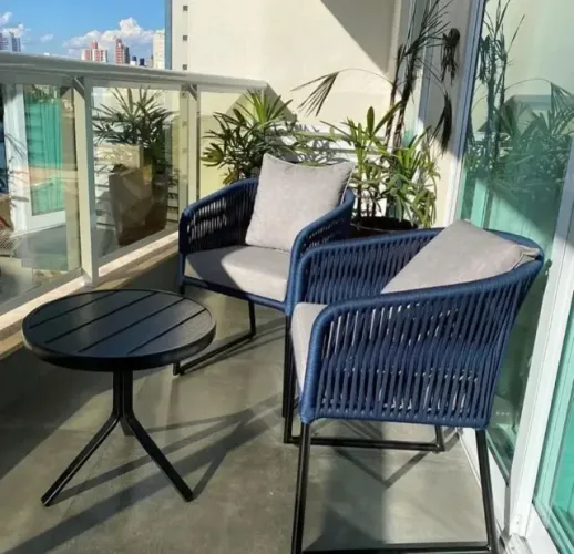 Conjunto para varanda corda náutica