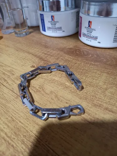 Pulseira de corrente em aço inoxidável