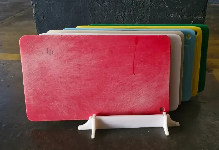 Conjunto de tabuas de corte.