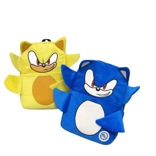 Mochilas Sonic: Amarelo ou Azul para Fãs!