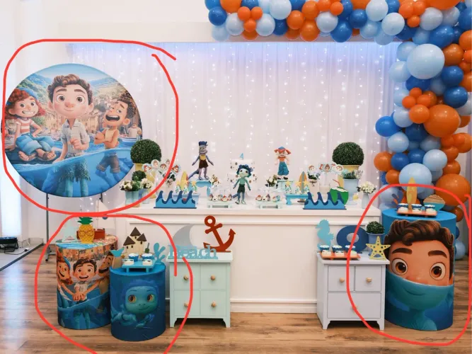 Kit Decoração Festa Infantil - Tema Lucca filme Pixar