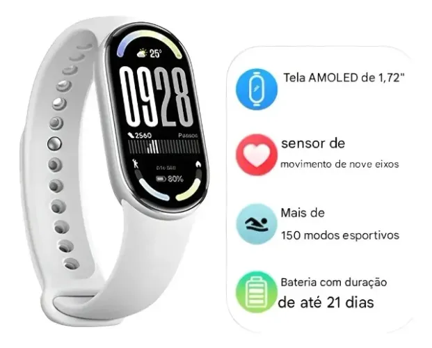 Mi Band 10 prata