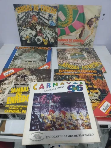 Lote 07 LP Disco Vinil Escolas de Samba