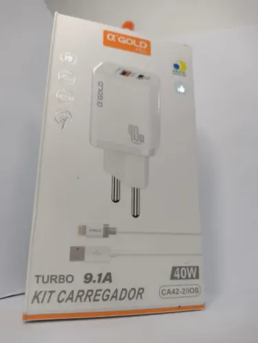 Kit Carregador Turbo 9.1A 40W O'Gold