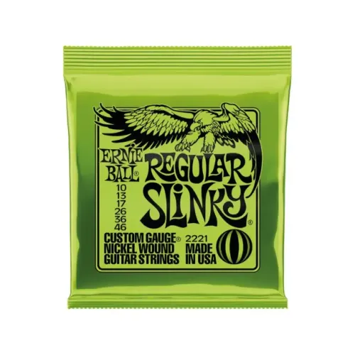 Encordoamento Ernie Ball Regular Slinky Nickel 010 Guitarra