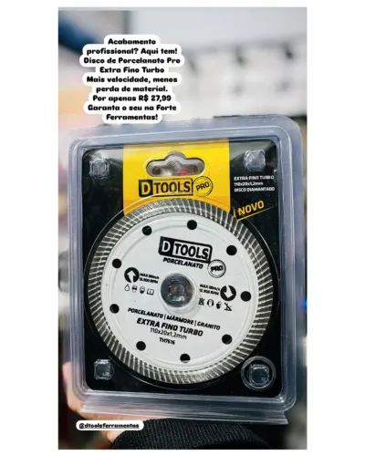 Dtools Dico Para Porcelanato Extra Fino Turbo 110x20x1,2mm