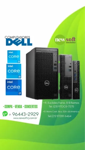 Computadores Dell Intel Core i3, i5 e i7