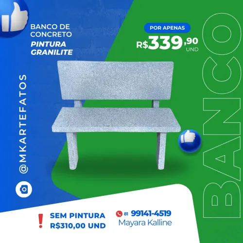 Banco área externa