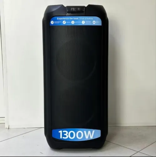 Caixa de som Party Speaker Philips Bluetooth 1300w Bivolt