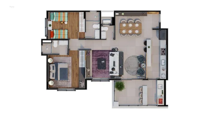 Cobertura à venda em Campinas, Parque da Hípica, com 3 quartos, com 165.8 m²