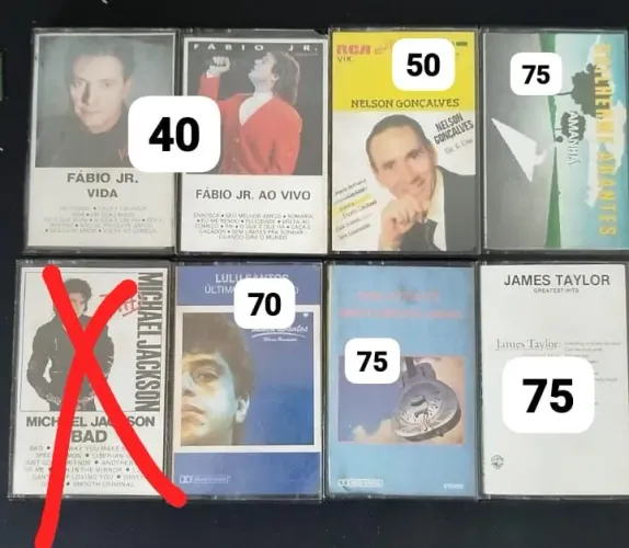 fitas cassete vários títulos originais 