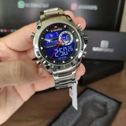 Relógio Naviforce Aço Inoxidável Entrega gratis