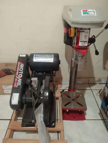 Vendo , policorte motomil e furadeira de bancada motomil 5/8