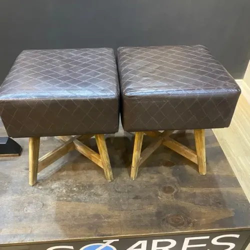 C308 - Banquetas bancos de couro sintético sala de espera escritório