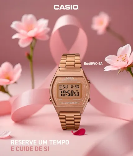 Relógio Casio rose 