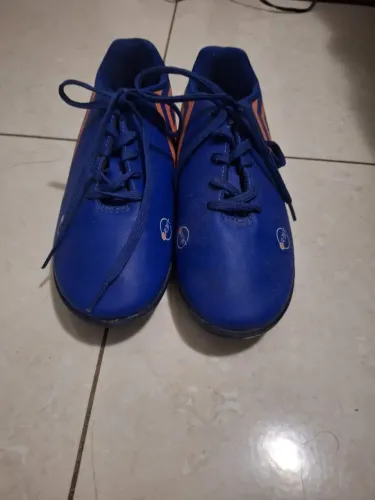Chuteiras de Futebol Infantil Orbit Jr- Azul tamanho 35