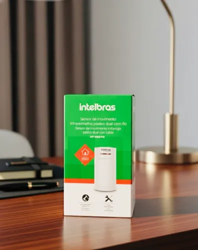 Sensor de Movimento IVP 3000 PET Intelbras Com Fio - Imunidade a Animais 35kg - Duplo PIR