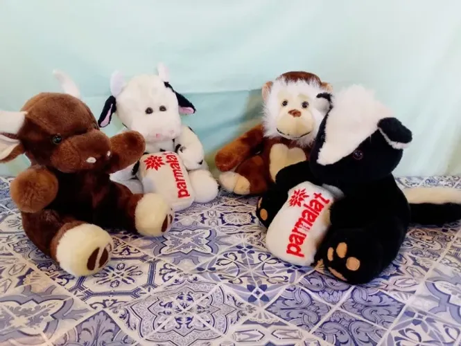 Ursos ou ursinhos Da Parmalat (pelúcias) usadas em bom estado coleção