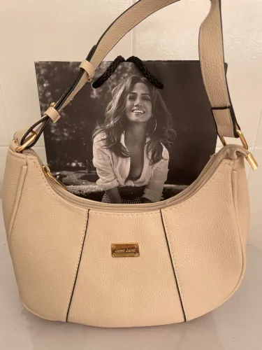 Linda Bolsa Baguete Bege NOVA com etiqueta 129,00