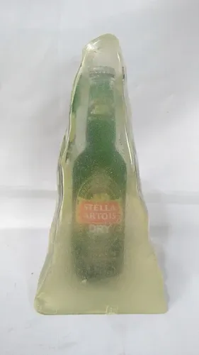 DECORAÇÃO - Maravilhoso Enfeite de mesa da Cerveja STELLA ARTOIS Feito em resina rígida 