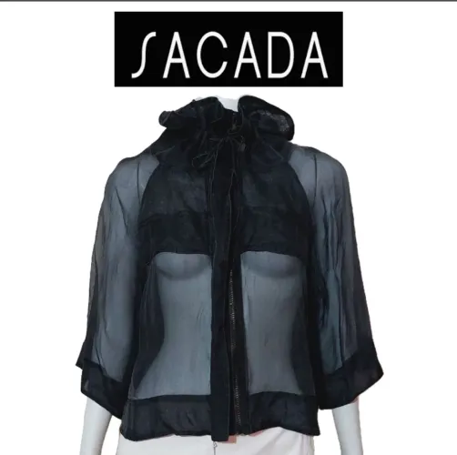 Sacada blusa transparente 