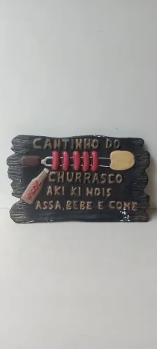 Placa decorativa de gesso
