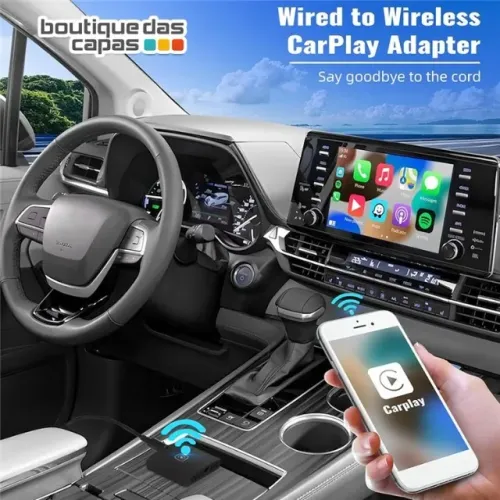 ADAPTADOR SEM FIO CARPLAY ANDROID AUTO (ANDROID) Não libera Youtube e netflix