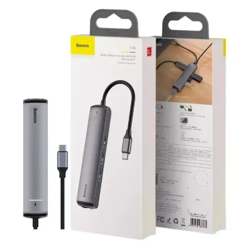 Adaptador Hub Baseus Macbook M4 M3 M2 M1 Thunderbolt Usb-c Hdmi Vga Rj45 Notebook
