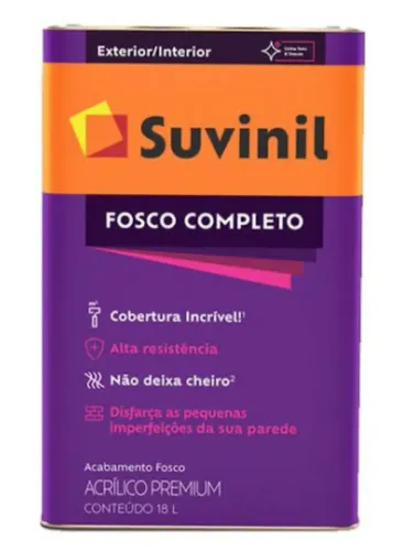 Tinta Toque Fosco Completo Suvinil 18 L - Branco Neve