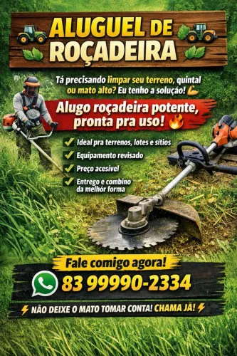 Aluguel de roçadeira