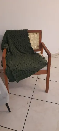 Conjunto 2 poltronas em madeira maciça