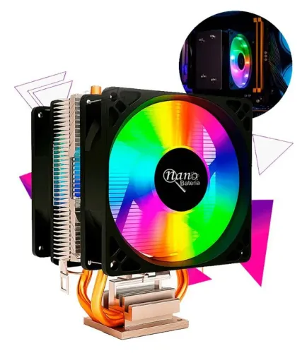 Cooler Duplo RGB para Processador - Alto Desempenho e Estilo para seu Setup