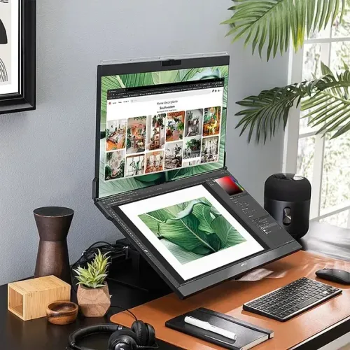 Monitor Mobile Pixels Geminos de 24" Dual-Stacked Preto (116-1001P01)