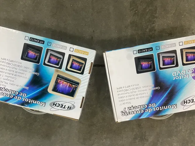 Monitor Encosto De Cabeça Tela Escrava 7 Polegadas Tech One