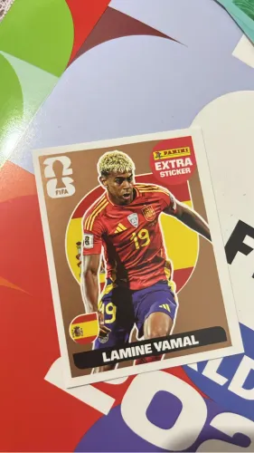 EXTRA STICKER - FIGURINHA LAMINE YAMAL BRONZE - COPA 2026