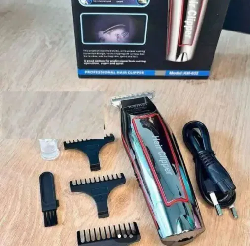 Máquina Kemei Nova Barba Pezinho Depilação