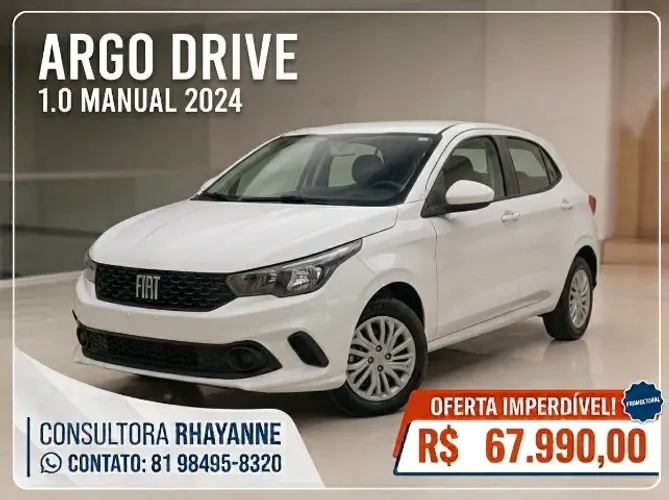 Fiat Argo Drive 1.0 6V Flex 2024