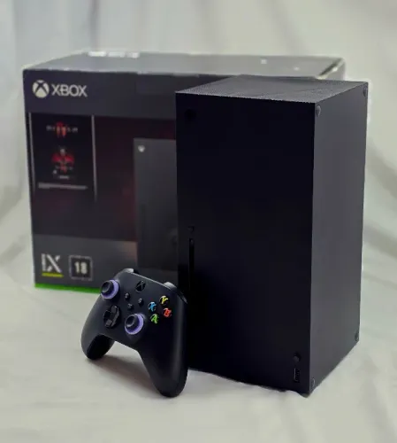 Xbox Series X - Edição Diablo IV (1TB SSD) + Telas Antipoeira - Completo e impecável!