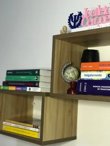 Vendo Jogo de Nichos de Madeira para Parede (Livros e Decoração) R$ 150