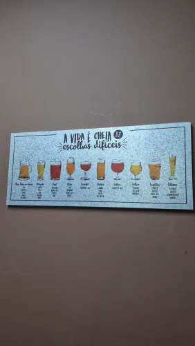 Quadro de bebidas